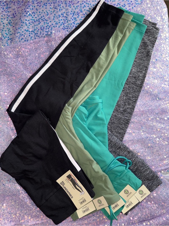 No Boundaries Pants - 979-No Boundaries Women’s Leggings Pack - Black, Olive, Teal, Gray